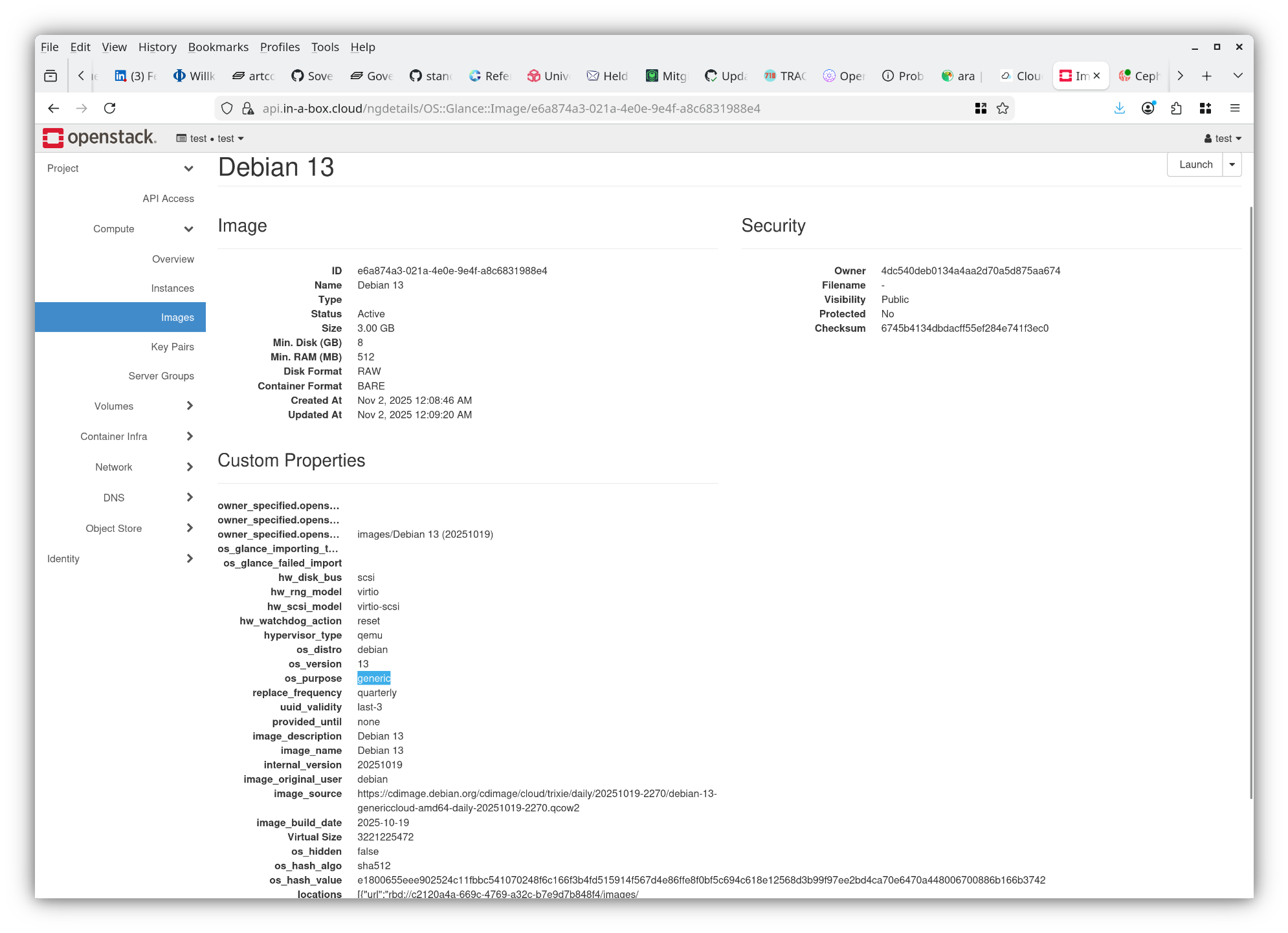 Horizon Image Details